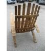 Image 3 : OAK BARRELL ADIRONDAK LOOK CHAIR