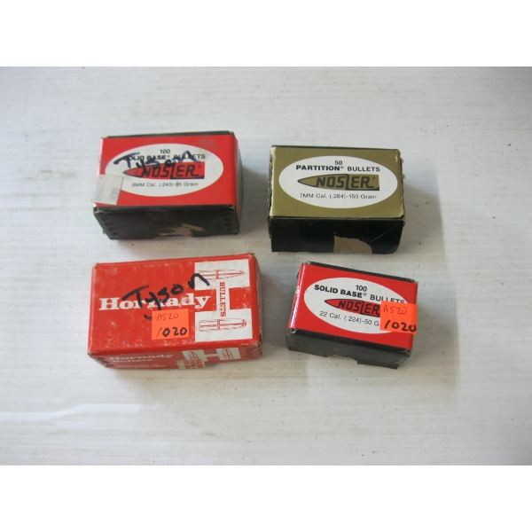 ASST. BULLETS - 7MM, 6MM - PART BOXES