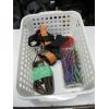 Image 1 : BASKET OF MISC. BUNGEE CORDS, RATCHET TIE DOWN STRAPS