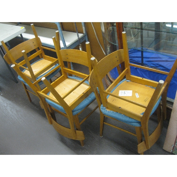 SET OF 6 DANISH MADE FARSTRUPP VINTAGE MID CENTURY MODERN CHAIRS