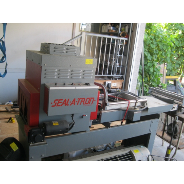 SEAL A TRON L-BAR MODEL OLLBS-1319M SHRINK TUNNEL SEALER W/TABLE ON CASTORS