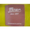 Image 3 : SET OF 12 MOSERS CRYSTAL GLASSES W/24KT GOLD RIMS