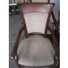 Image 2 : SET OF 6 WOOD FRAMED UPHOLSTERED DINING CHAIRS