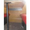 Image 3 : WALL MOUNT 50s STYLE TABLE W/2 RED BENCHES