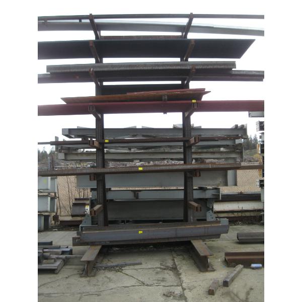 LG. CANTILEVERED METAL SHELVING RACK