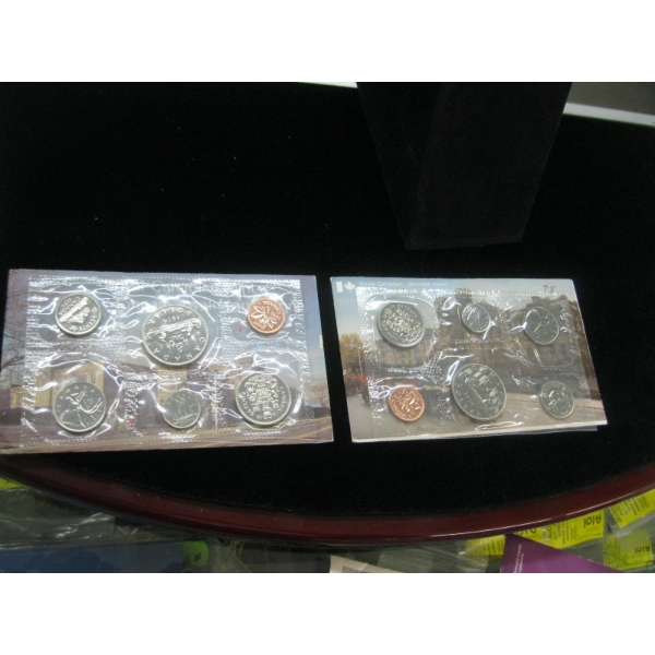 1976 & 1978 SPECIMEN SETS (NOT SILVER)