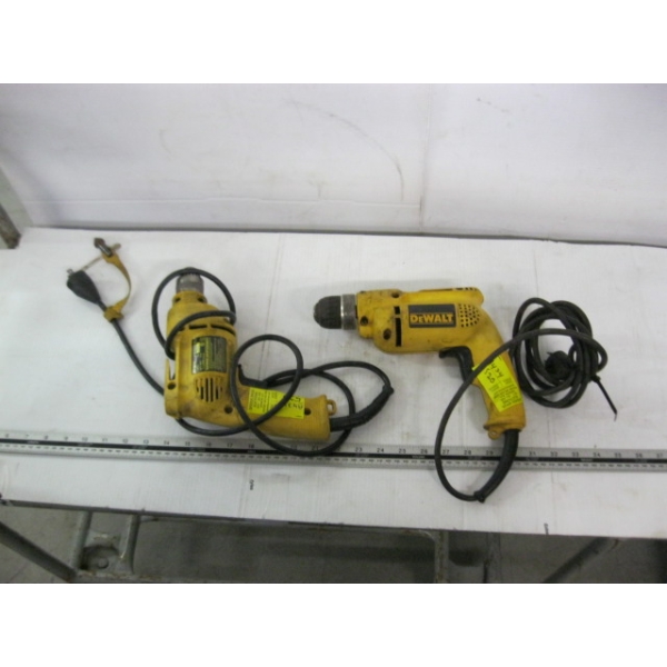 2 DEWALT CORDED DRILLS