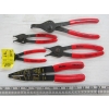 Image 1 : 4 BLUEPOINT SNAP RING  PLIER SETS & SET OF WIRE CUTTERS