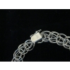 Image 5 : SILVER .925 CHARM BRACELET W/3 CHAINS, 18G