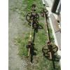 Image 1 : 2 HEAVY CAST IRON SHAFTS W/ASST. GEARS & DRIVE WHEELS