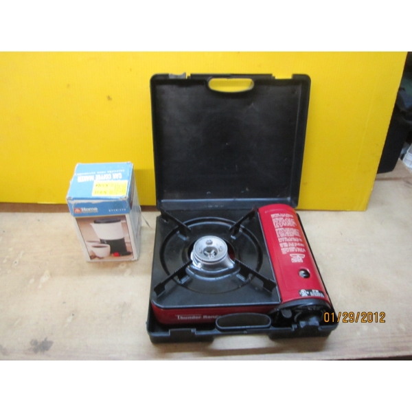 CAR COFFEEMAKER & THUNDER RANGE BURNER
