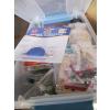 Image 4 : 5 SM. BINS OF ASST. CRAFTING ITEMS, SEWING SUPPLIES, ETC.