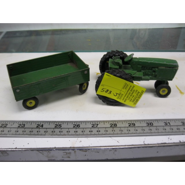 JOHN DEERE DIECAST TRACTOR & WAGON