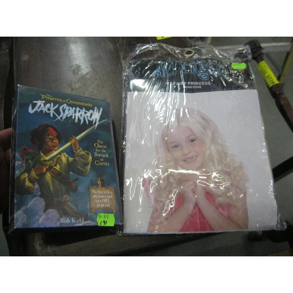 PIRATES OF CARRIBEAN BOOK SET & FAIRY PRINCESS COSTUME