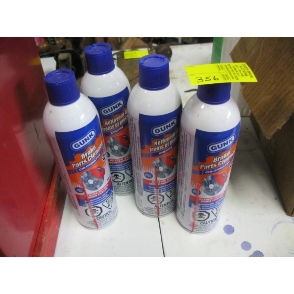4 NEW CONTAINERS OF BRAKE PART CLEANERS