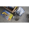 Image 4 : BOX OF MISC. EXHAUST CLAMPS, NAPA LIGHT, FUEL TANK FITTINGS, COOLING FLUSH, ETC.
