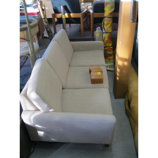 MCM TEAK FRAMED SOFA