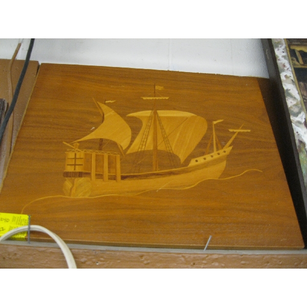 INLAID SAILING SHIP