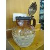 Image 2 : VICTORIAN SALT GLAZE JUG W/LID, BOURNE DERBYSHIRE