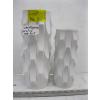 Image 1 : 2 WHITE WEST GERMAN OP ART MCM PORCELAIN VASES