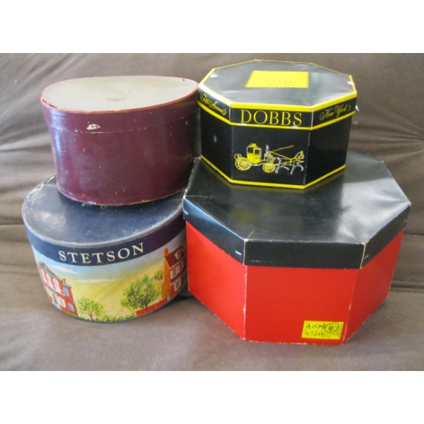 4 HAT BOXES