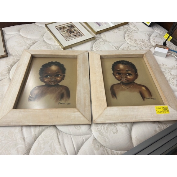 2 DOROTHY FRANCIS PRINTS, 1958