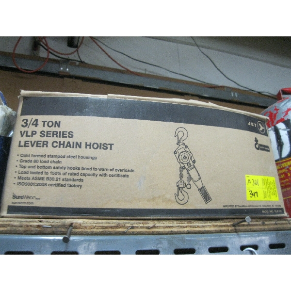 NEW 3/4 TON LEVER CHAIN HOIST