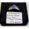 Image 1 : LADIES 10KT WHITE GOLD BLUE STAR SAPPHIRE RING, 2.4G, SZ 6.5