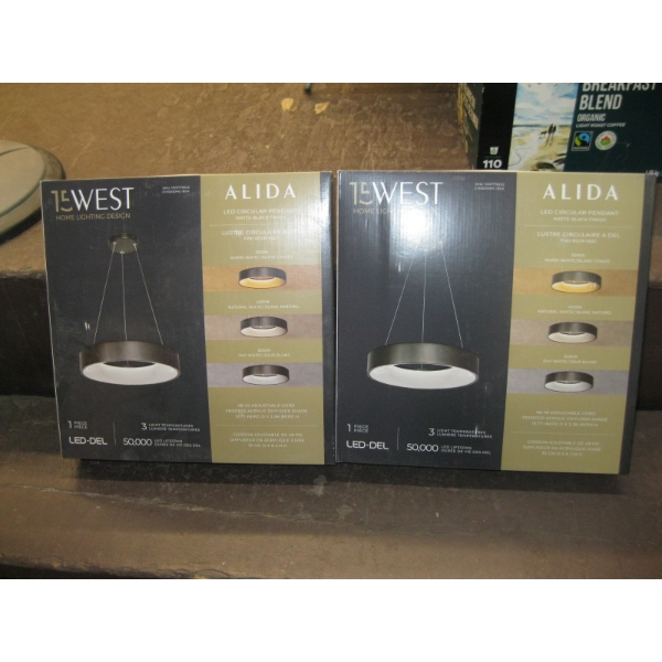 2 LED LIGHT FIXTURES - NEW
