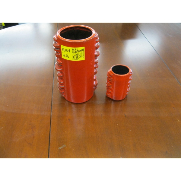 2 GERMAN MCM VASES