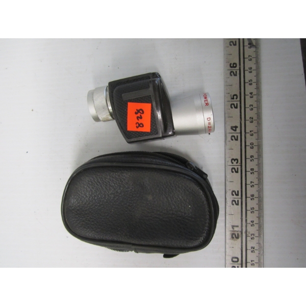 VINTAGE LITTLE MONOCULAR 8 POWER W/CASE