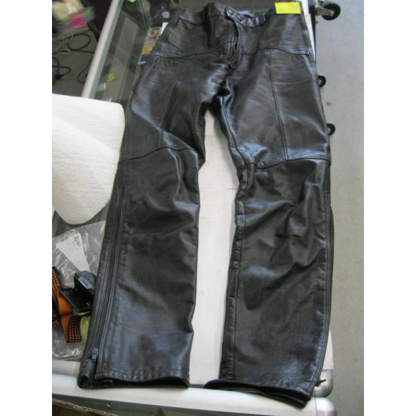PAIR OF FALCON CANADIAN MADE LEATHER PANTS, SZ??
