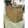 Image 2 : METAL TOPPED 3 DOOR WORK BENCH, APPROX. 5'X30"