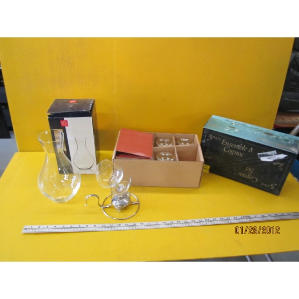 5 PIECE COGNAC SET & CARAFFA
