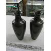 Image 3 : PAIR OF VINTAGE BRONZE INLAY SIGNED VASES