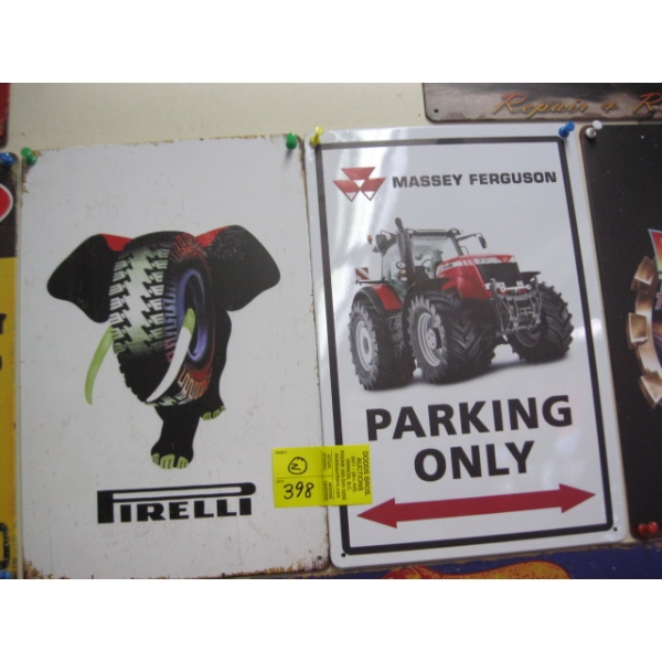 PIRELLI & MASSEY FERGUSON SIGNS