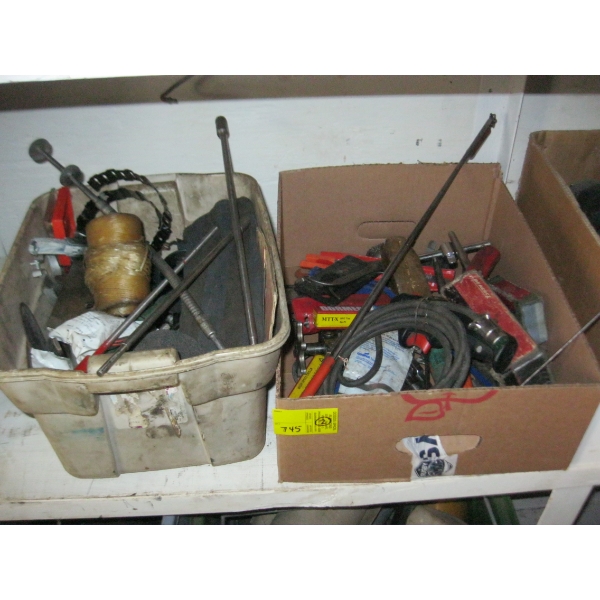 2 BOXES MISC. TOOLS, ETC.