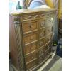 Image 2 : MATCHING 5 DRAWER HIGHBOY CHEST OF DRAWERS