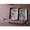 Image 3 : MISC. FLYBOX W/FLIES, WEIGHTS, LINE, ETC.