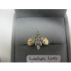 Image 3 : LADIES 10KT RING W/SM. DIAMONDS, 2.4G, SZ 7 1/4
