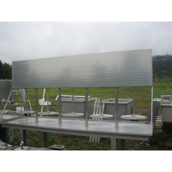 VAN DEN HEUVEL DAIRY & FOOD EQUIP. CHEESE PRESS - APPROX. 9'X37" - PNEUMATIC