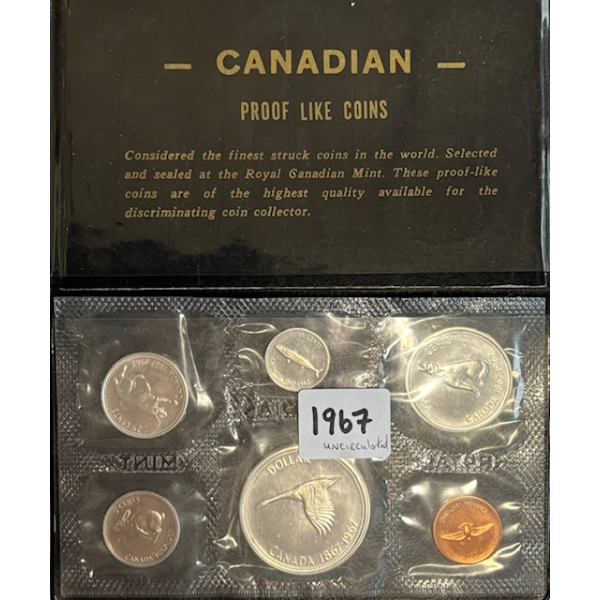 1967 CDN UNCIRCULATED COIN SET