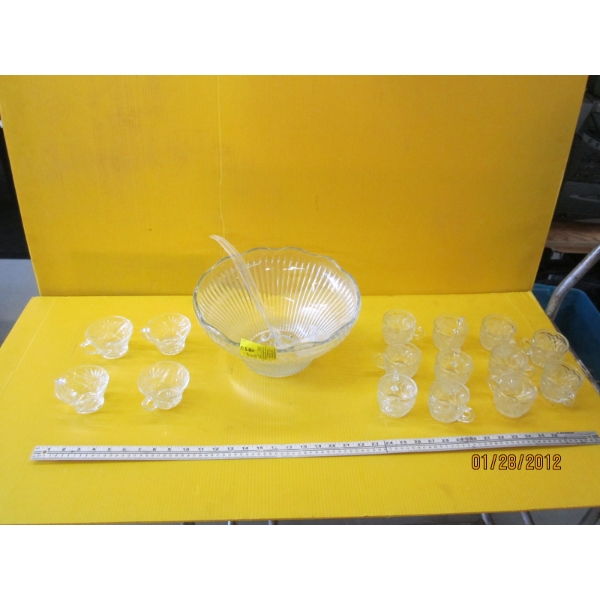 PUNCHBOWL & GLASSES SET