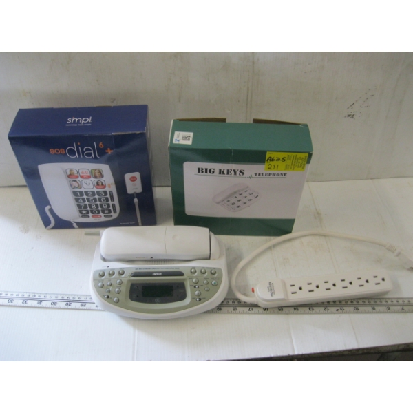 3 TELEPHONES & A POWER BAR