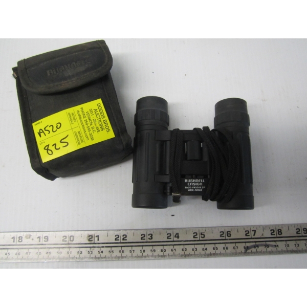 PAIR OF FOLDING BUSHNELL 8X25 BINOCULARS W/CASE