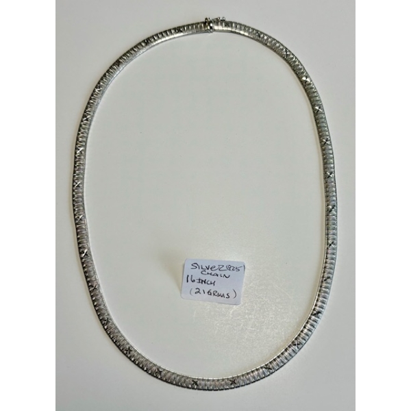 SILVER .925 CHAIN, 16"