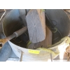 Image 3 : LG. STEEL POT W/WHEEL CHALKS, ETC.
