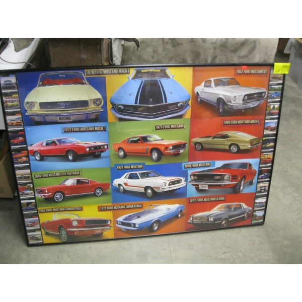 FORD MUSTANG FRAMED DISPLAY