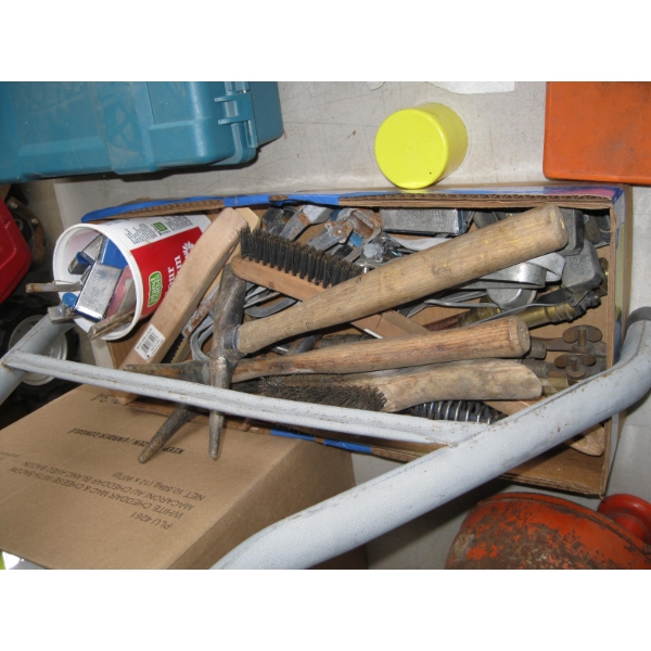 MISC. STRIKERS, WELDERS HAMMERS, BRUSHES, ETC.