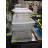 Image 1 : 5 HARD PLASTIC CAMBRO BINS W/LIDS - ASST. SIZES
